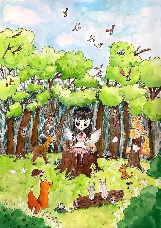 画作：《森林里的读书天使》.jpg